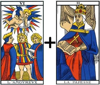 amoureux tarot combinaison|Combinaison de lAmoureux avec…